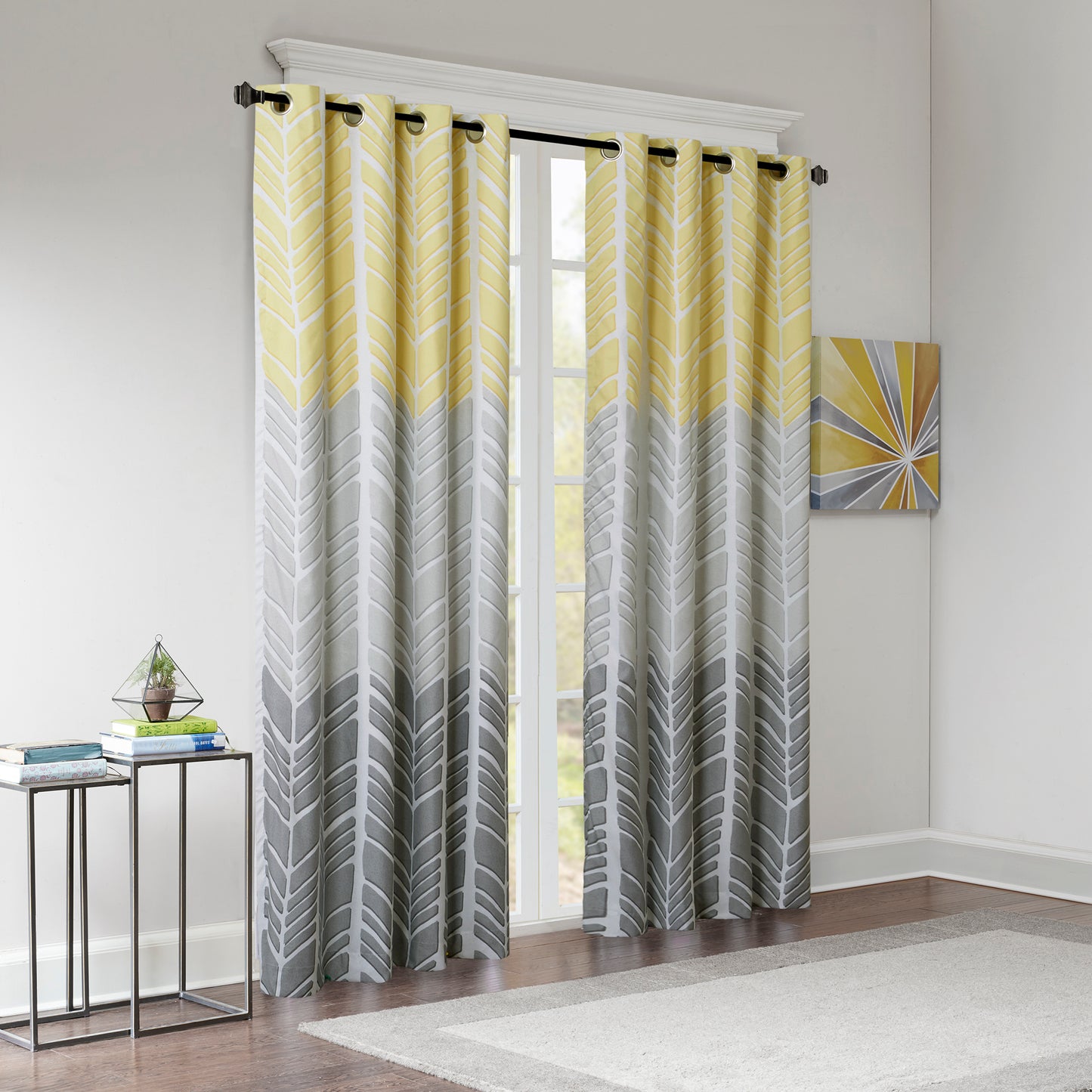 Intelligent Design Printed Total Blackout Curtain Panel