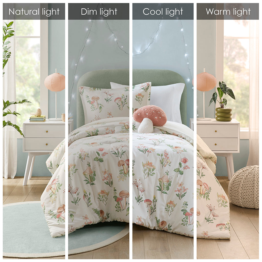 Intelligent Design Mushroom Garden Comforter Set