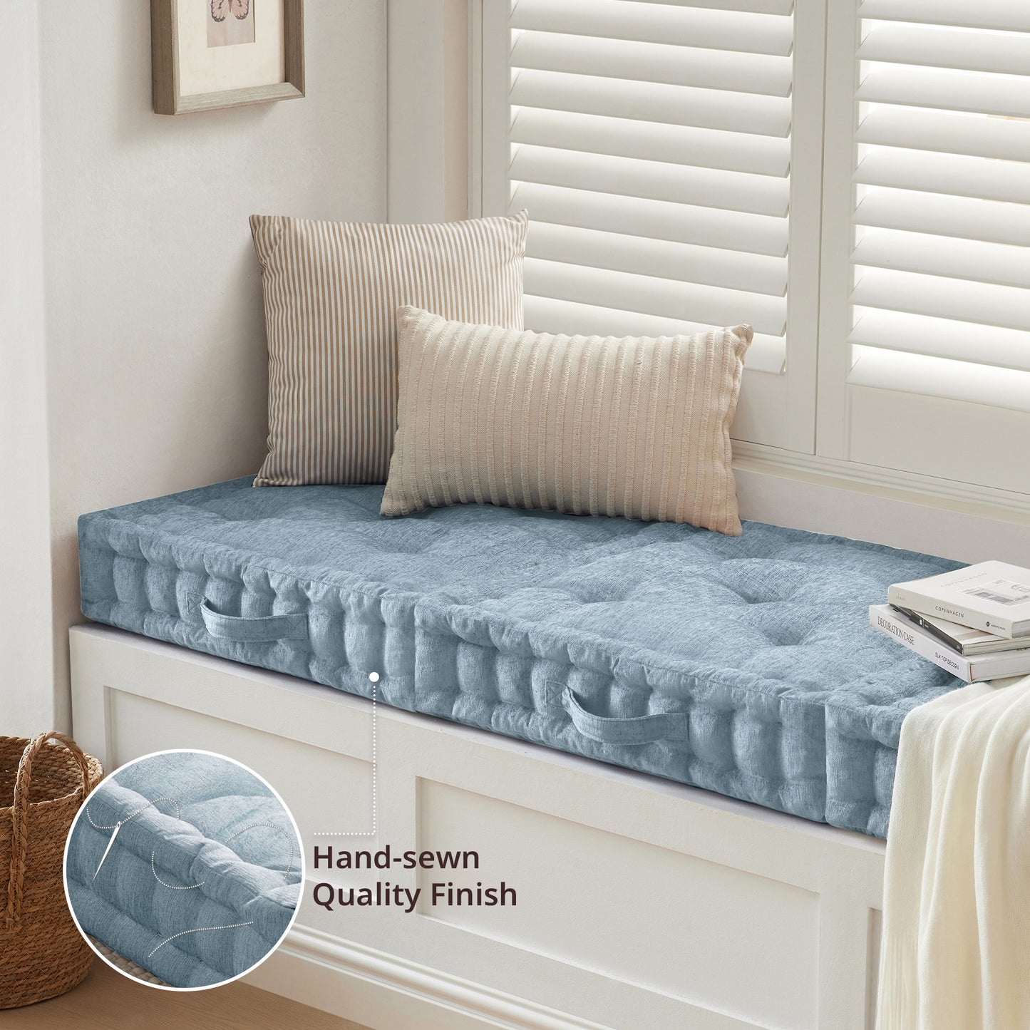 Intelligent Design Poly Chenille Square Floor Pillow Cushion