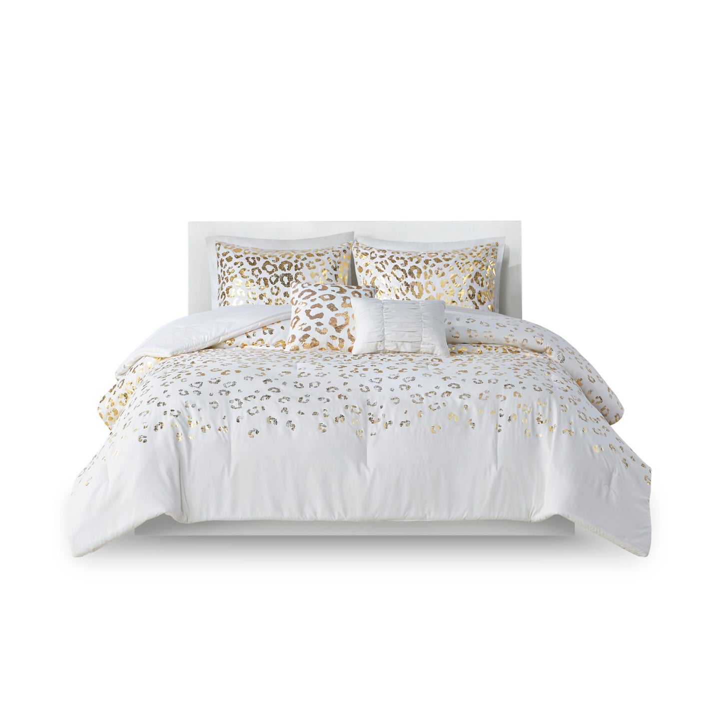 Intelligent Design Metallic Animal Printed Comforter Set