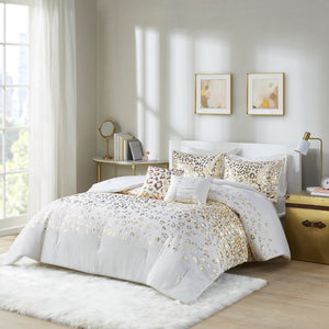 Lillie Metallic Animal Printed Comforter Set