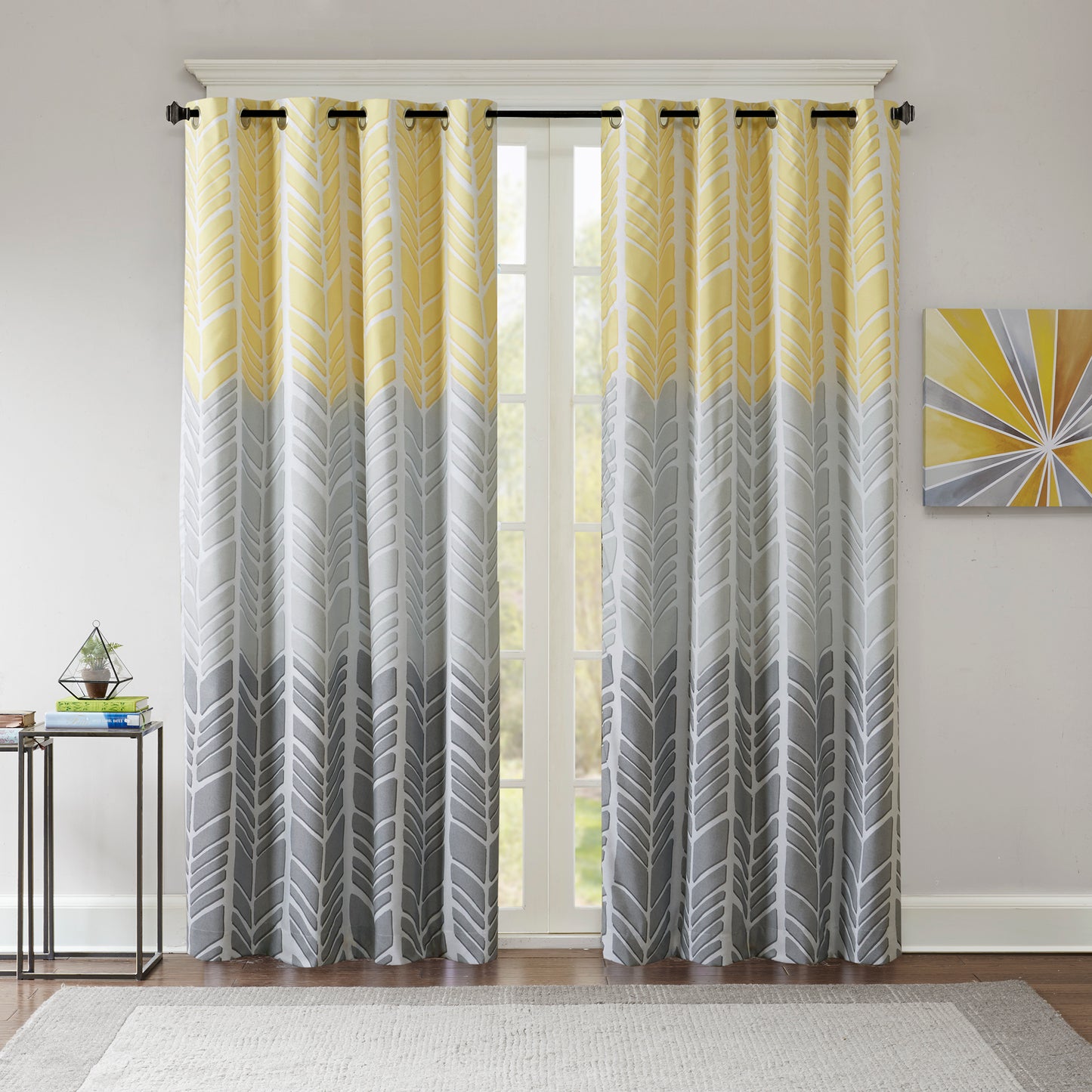 Intelligent Design Printed Total Blackout Curtain Panel