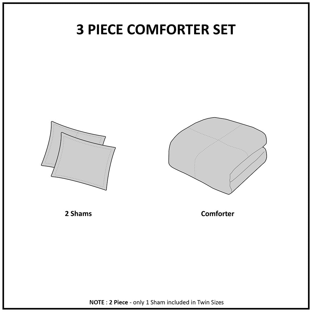 Rae Berber Printed Comforter Set