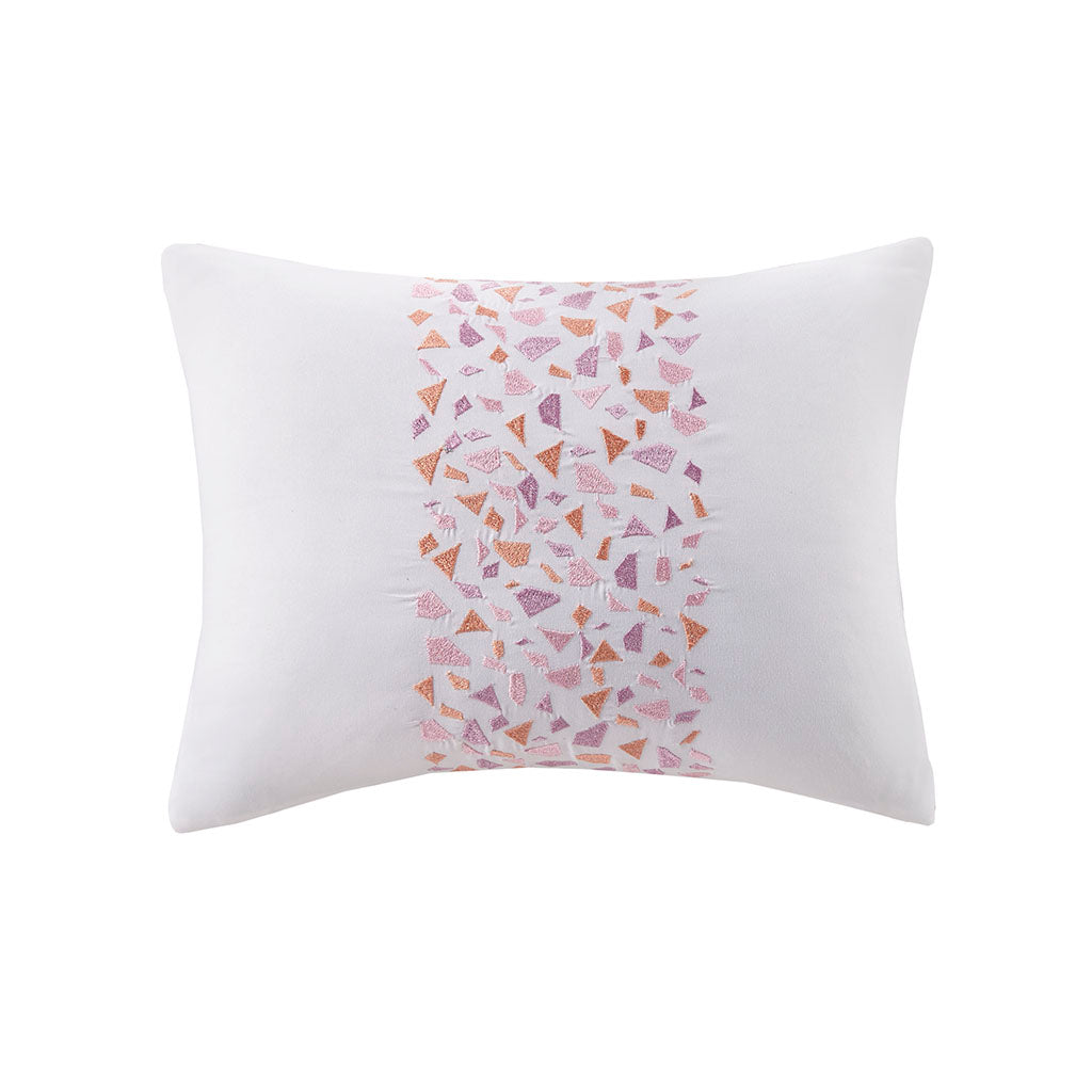 Glimmer Metallic Glitter Printed Reversible Duvet Cover Set
