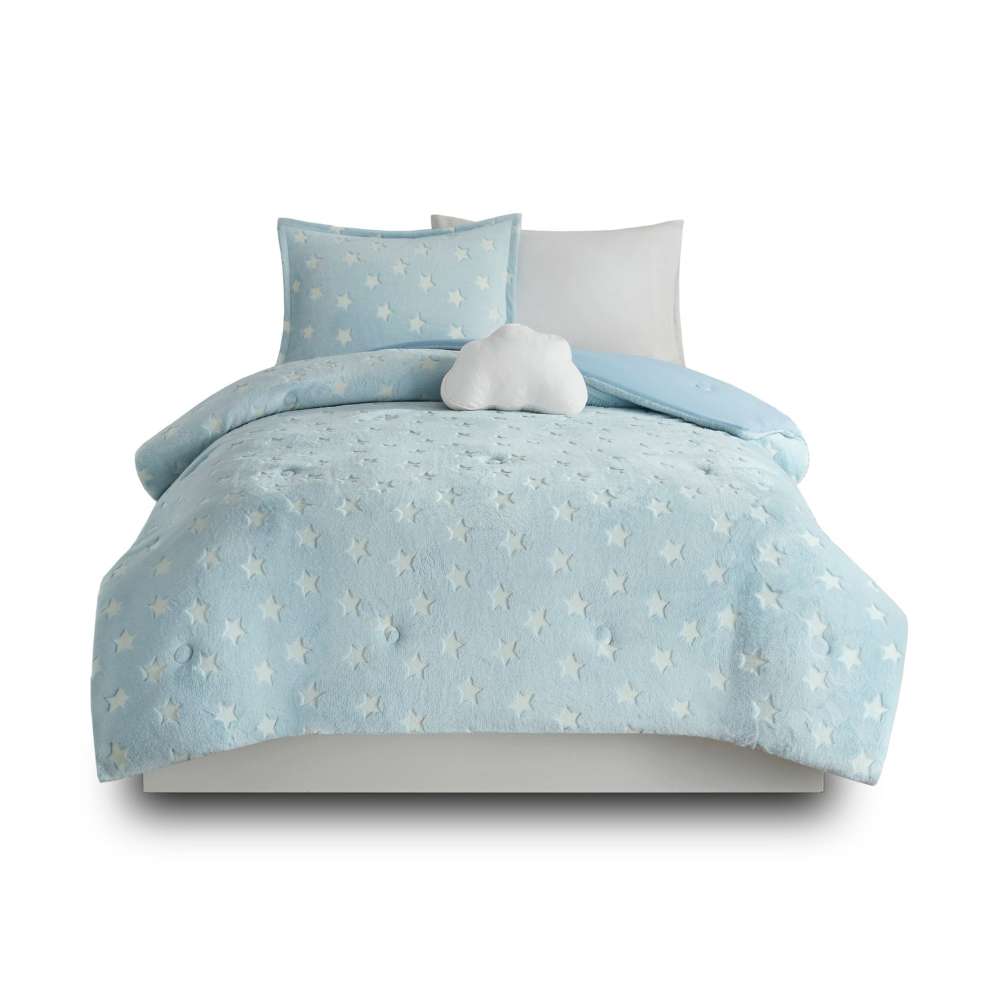 Quinny Glow In The Dark Plush Comforter Set