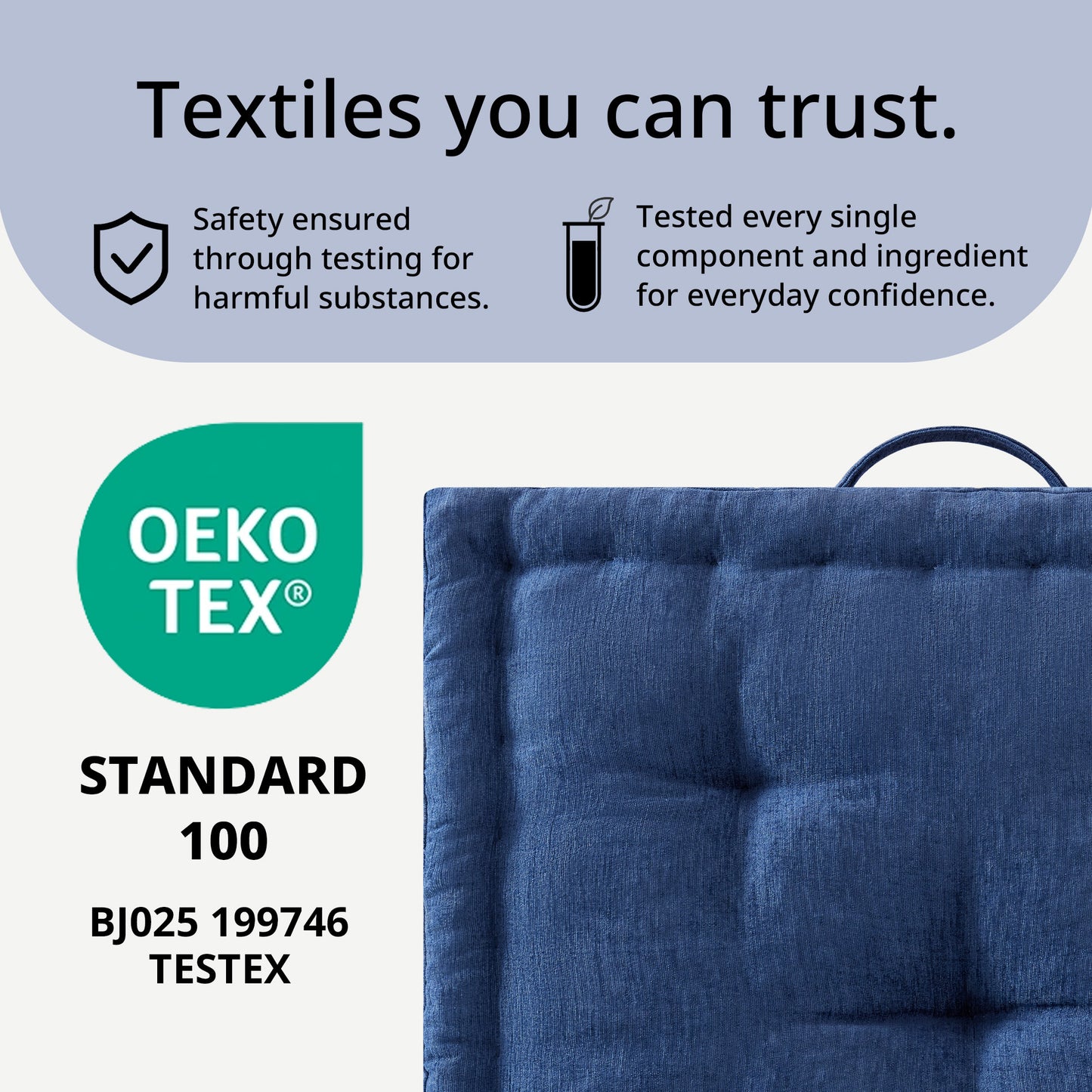 Intelligent Design Poly Chenille Square Floor Pillow Cushion