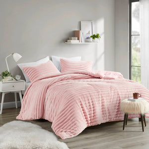 Avril 3 Piece Corded Plush Comforter Set