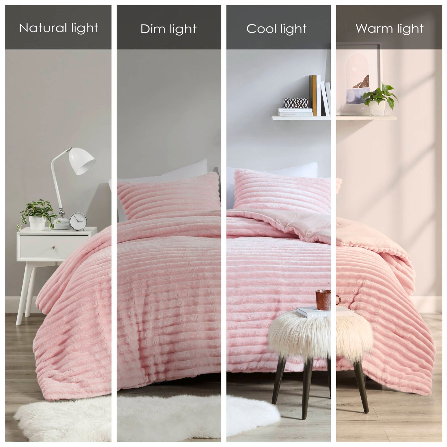 Intelligent Design 3 Piece Corded Plush Comforter Set