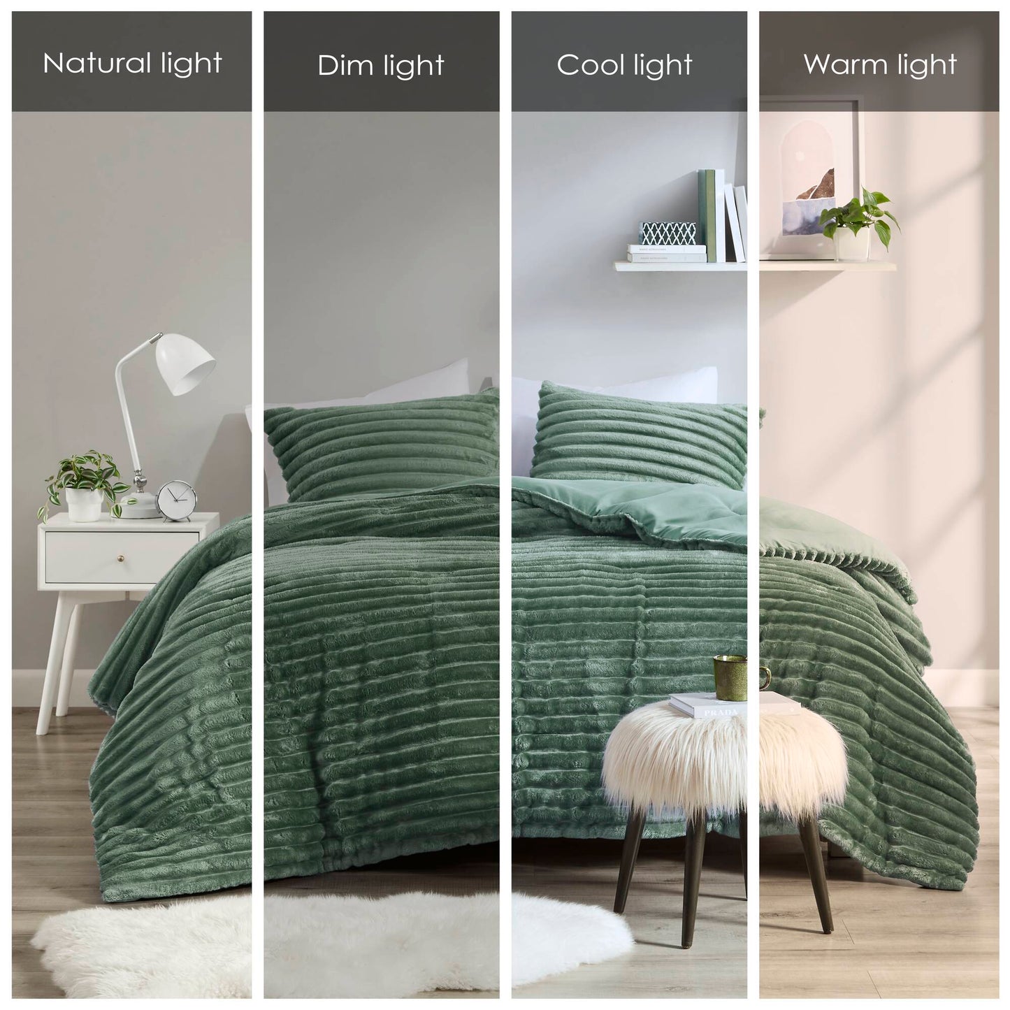 Intelligent Design 3 Piece Corded Plush Comforter Set