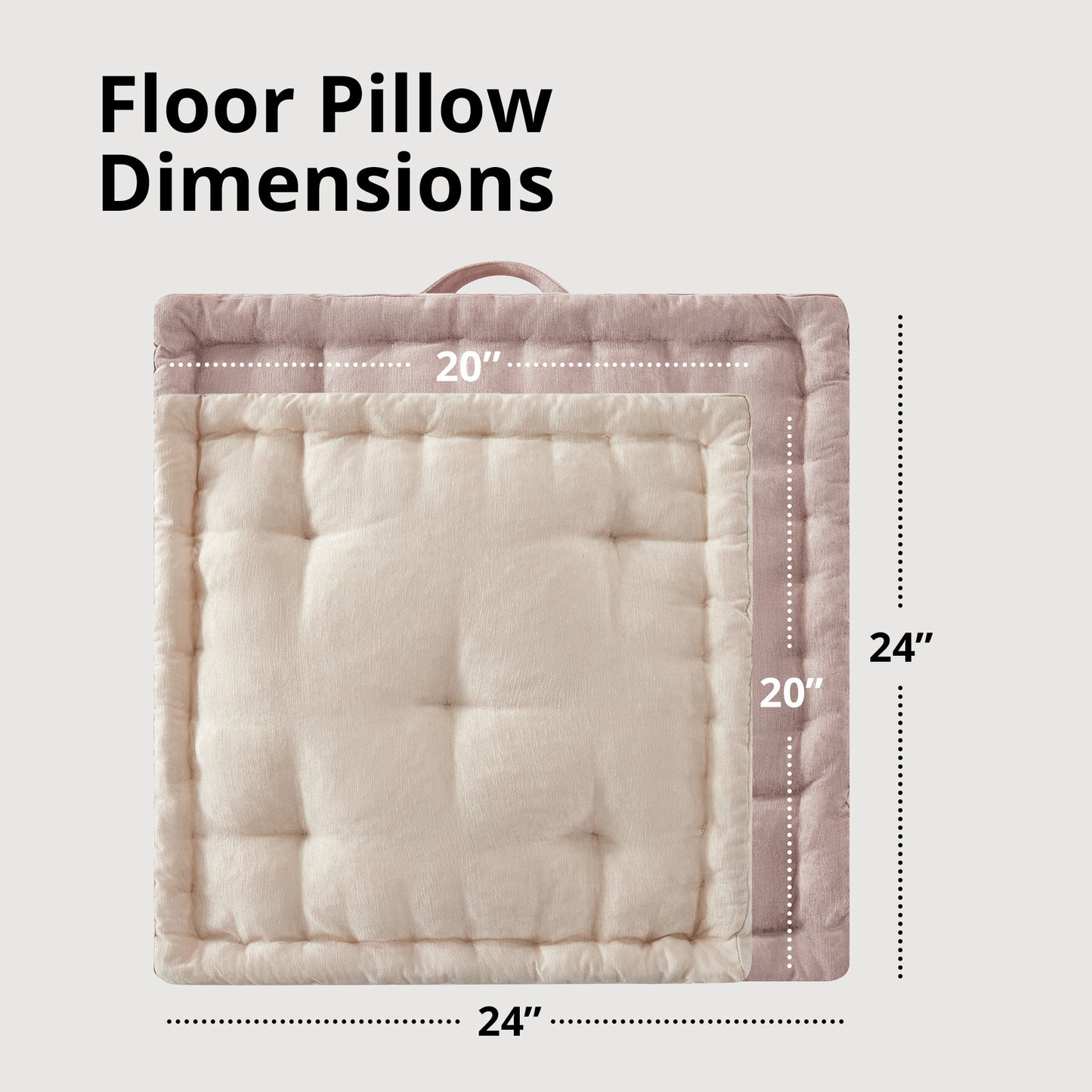 Intelligent Design Poly Chenille Square Floor Pillow Cushion