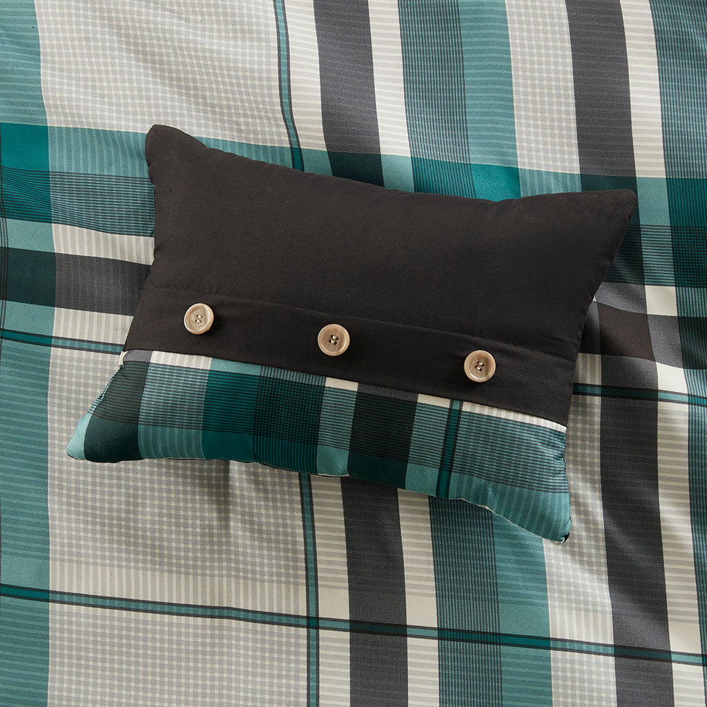 Intelligent Design Plaid Comforter Set with Bed Sheets