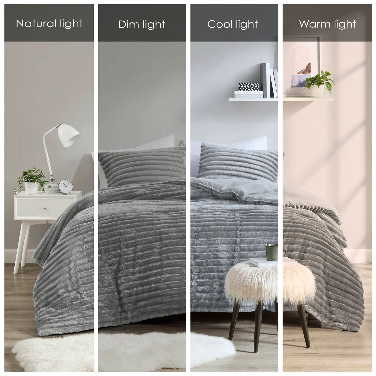 Intelligent Design 3 Piece Corded Plush Comforter Set