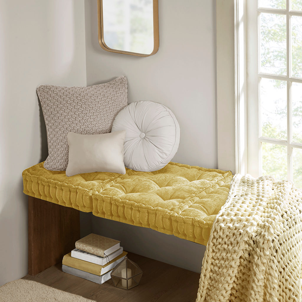Intelligent Design Poly Chenille Square Floor Pillow Cushion