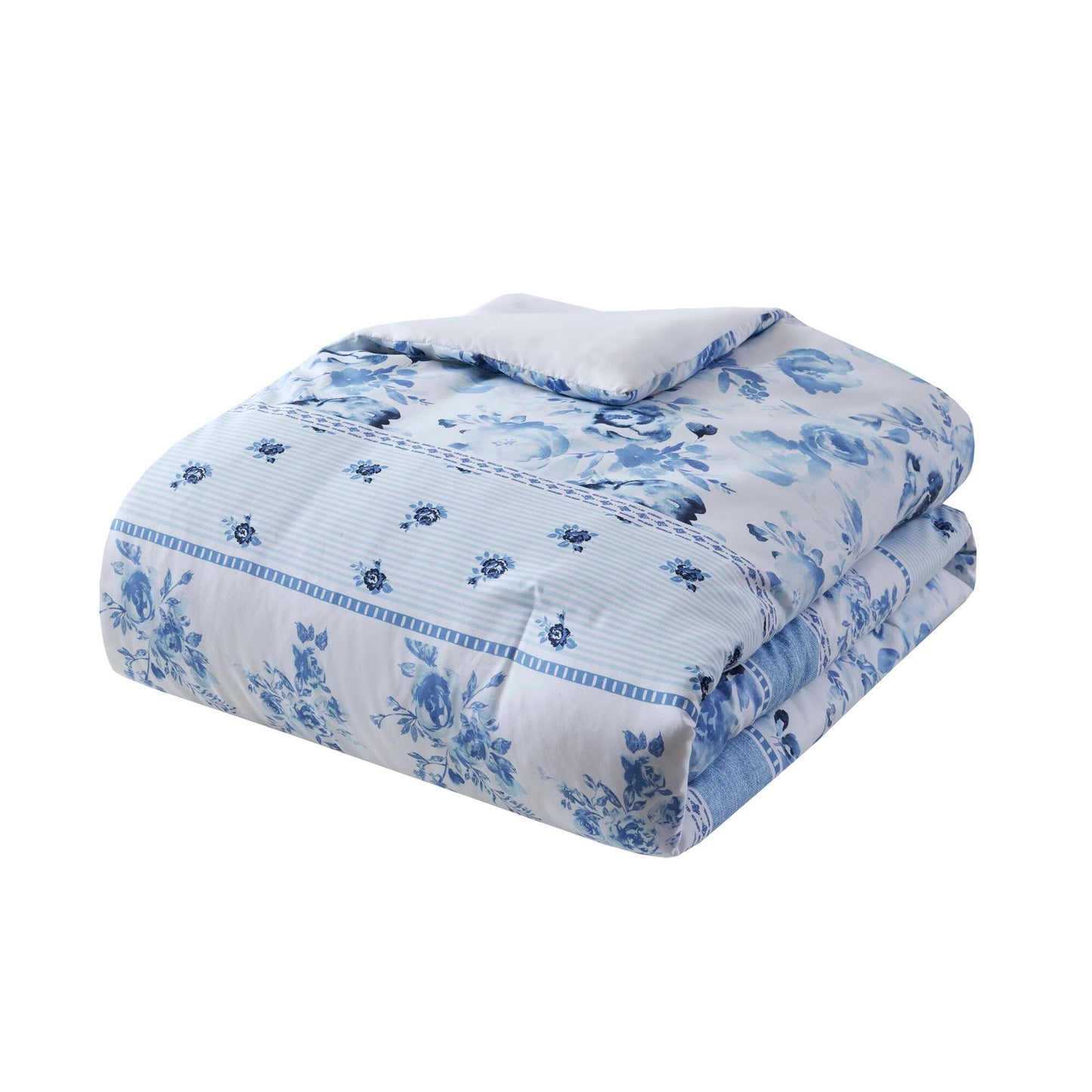 Christa Floral Striped Comforter Set