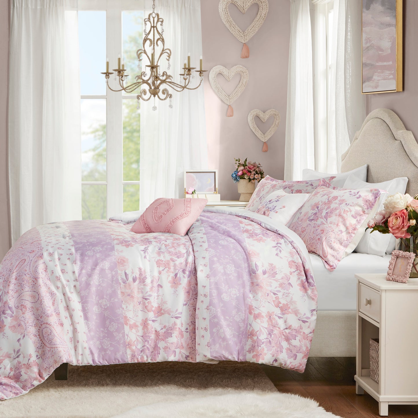 Oliena Floral Paisley Comforter Set