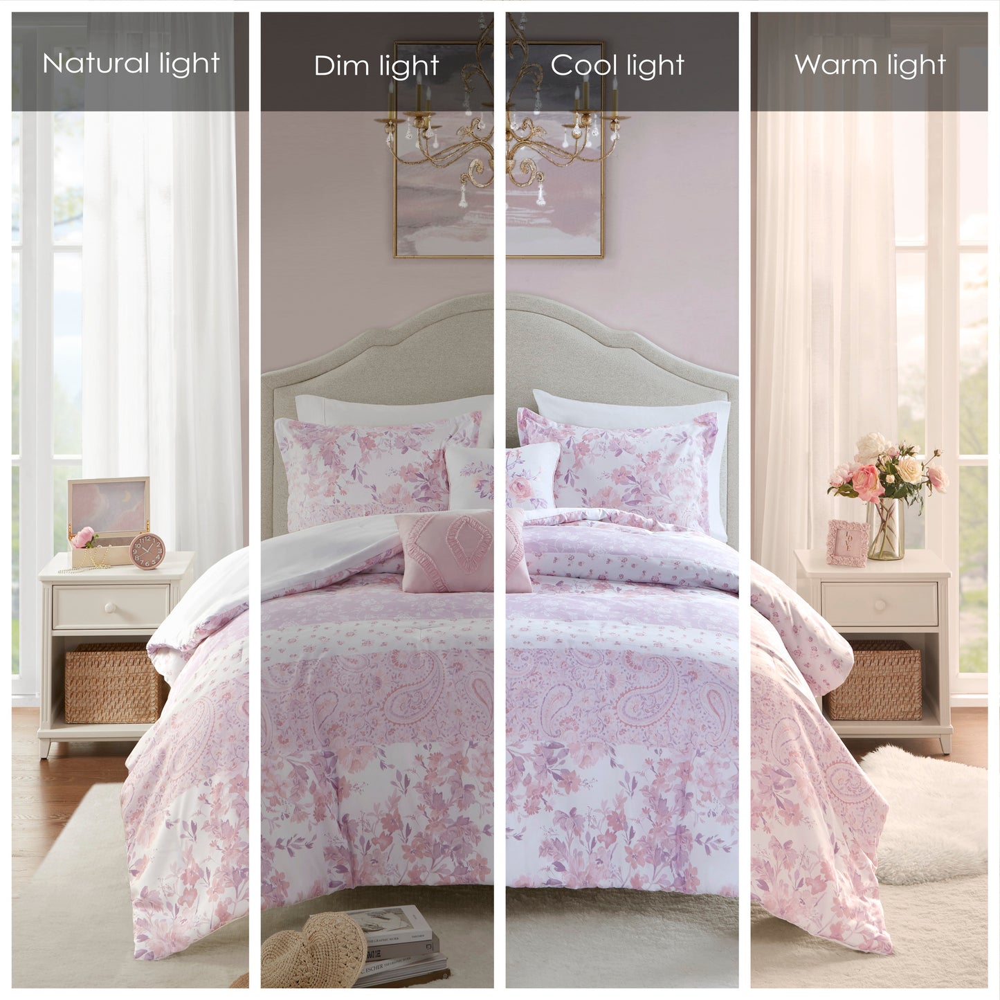Oliena Floral Paisley Comforter Set