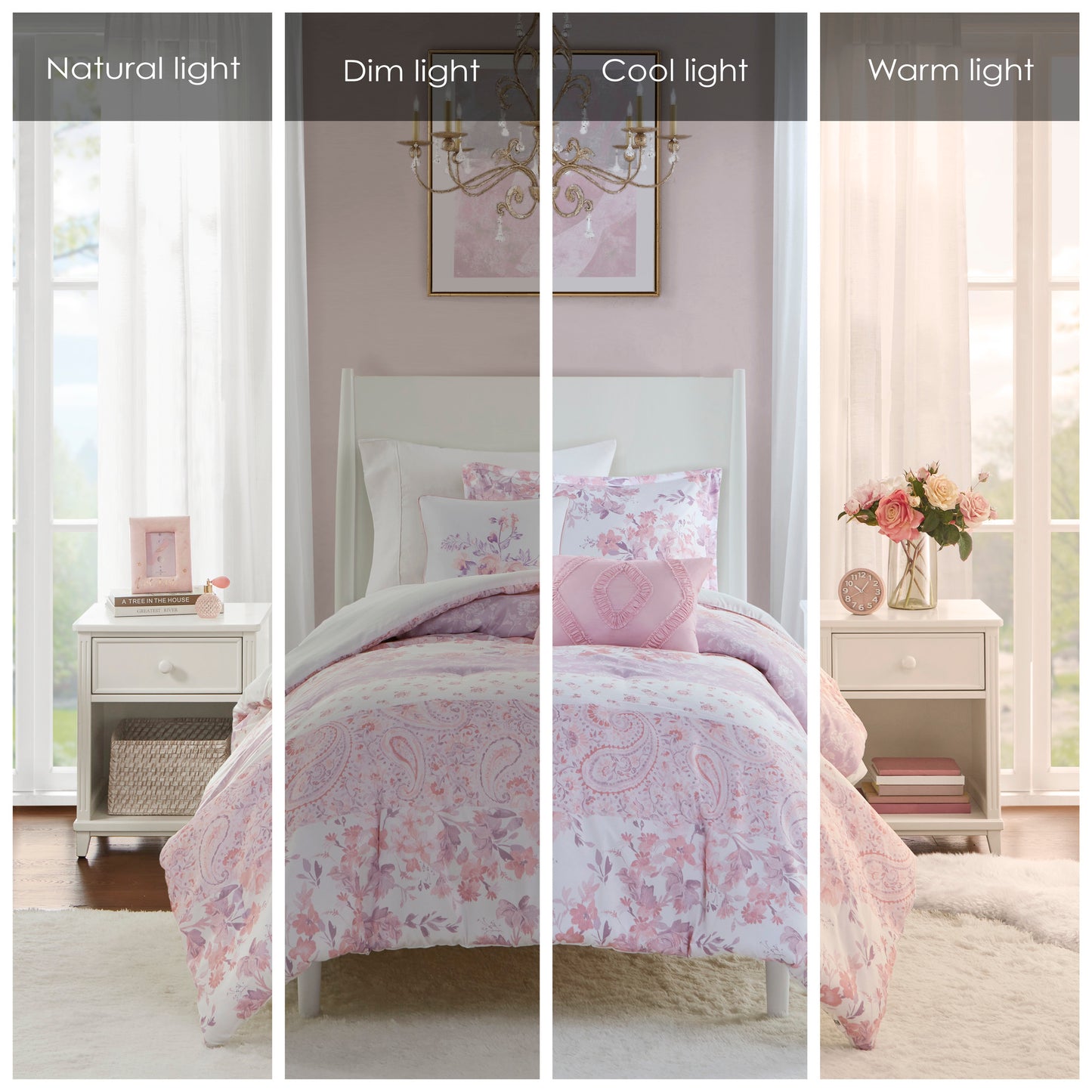 Oliena Floral Paisley Comforter Set