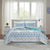 Tatiana Printed Reversible Cotton Coverlet Set