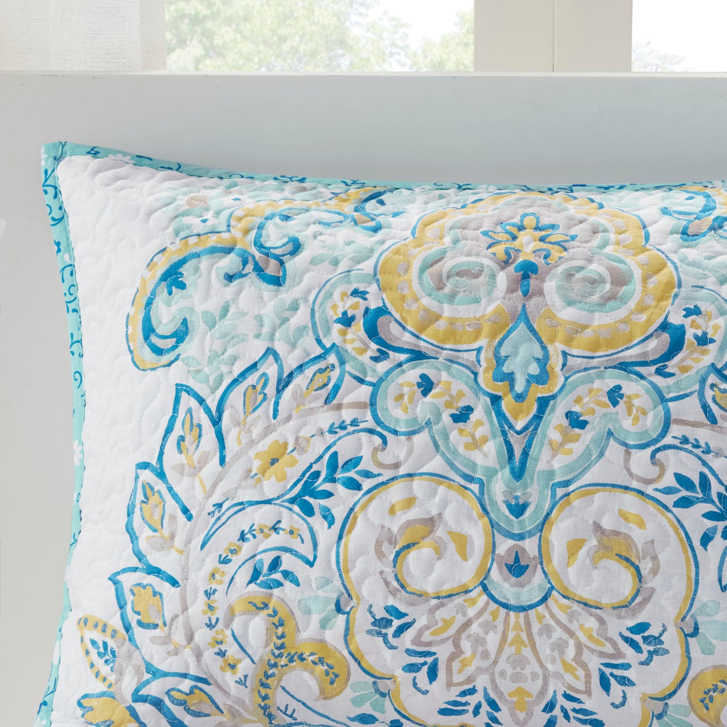 Tatiana Printed Reversible Cotton Coverlet Set