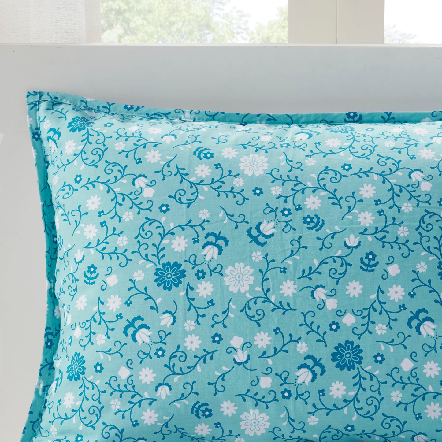 Tatiana Printed Reversible Cotton Coverlet Set