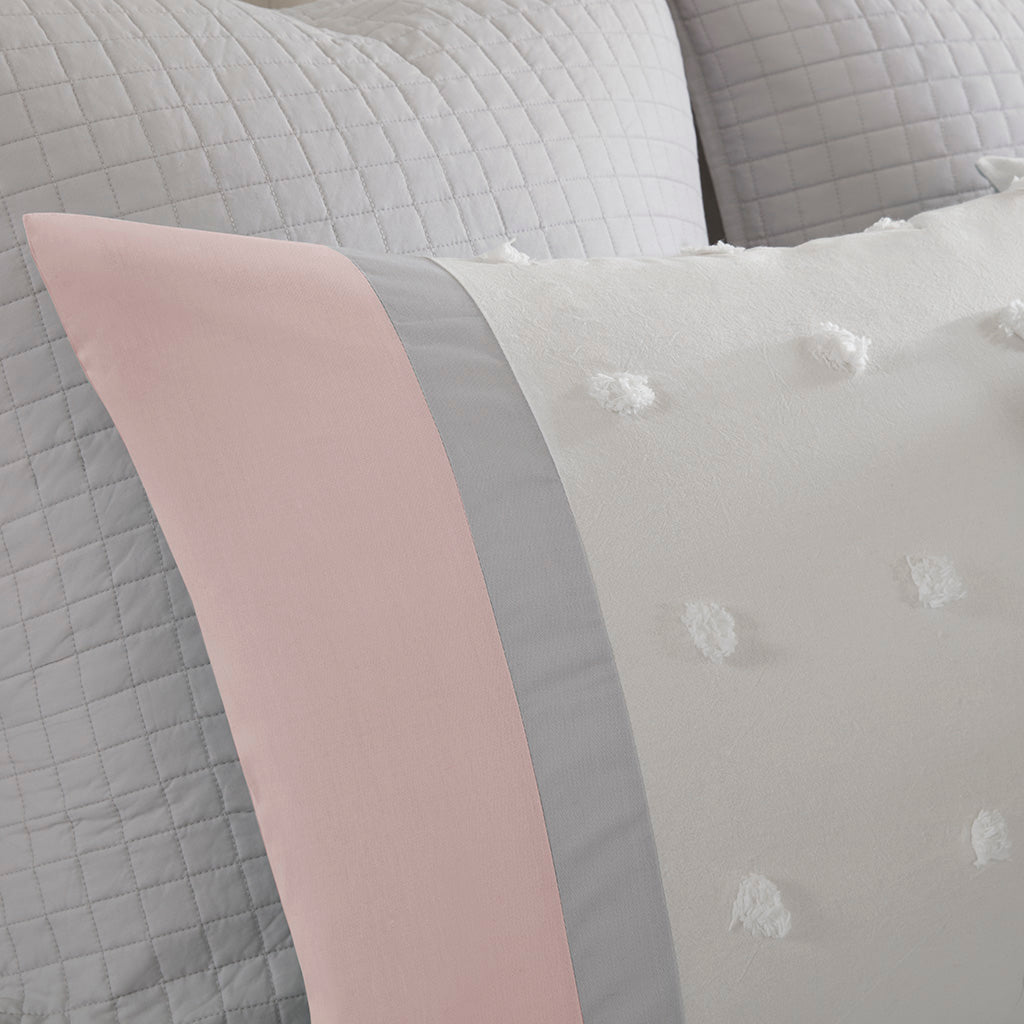 Myla 7 Piece Cotton Jacquard Comforter Set