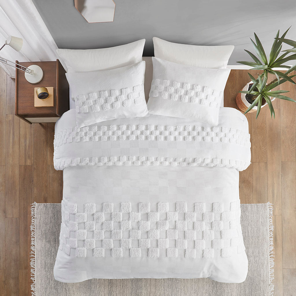 Bennett 3 Piece Chenille Duvet Cover Set
