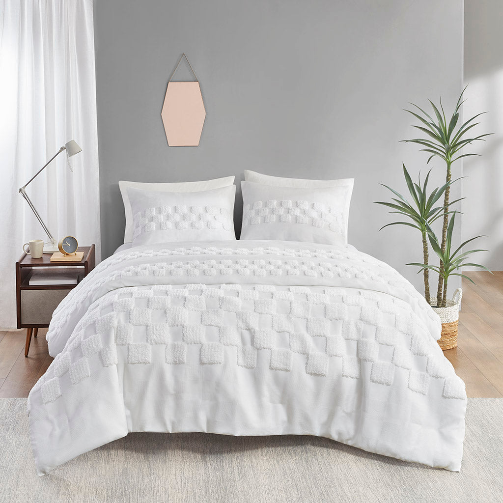 Bennett 3 Piece Chenille Duvet Cover Set