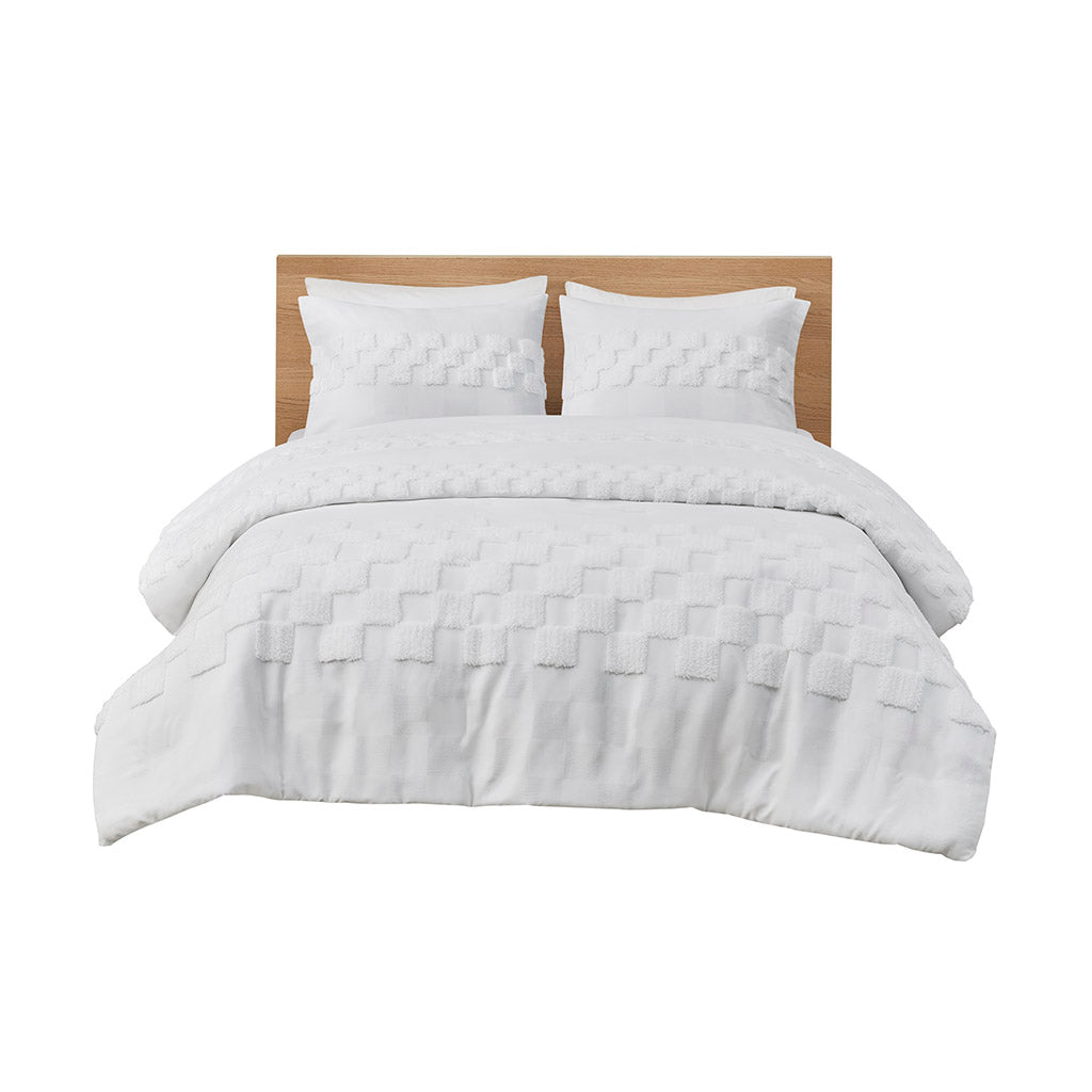 Bennett 3 Piece Chenille Duvet Cover Set