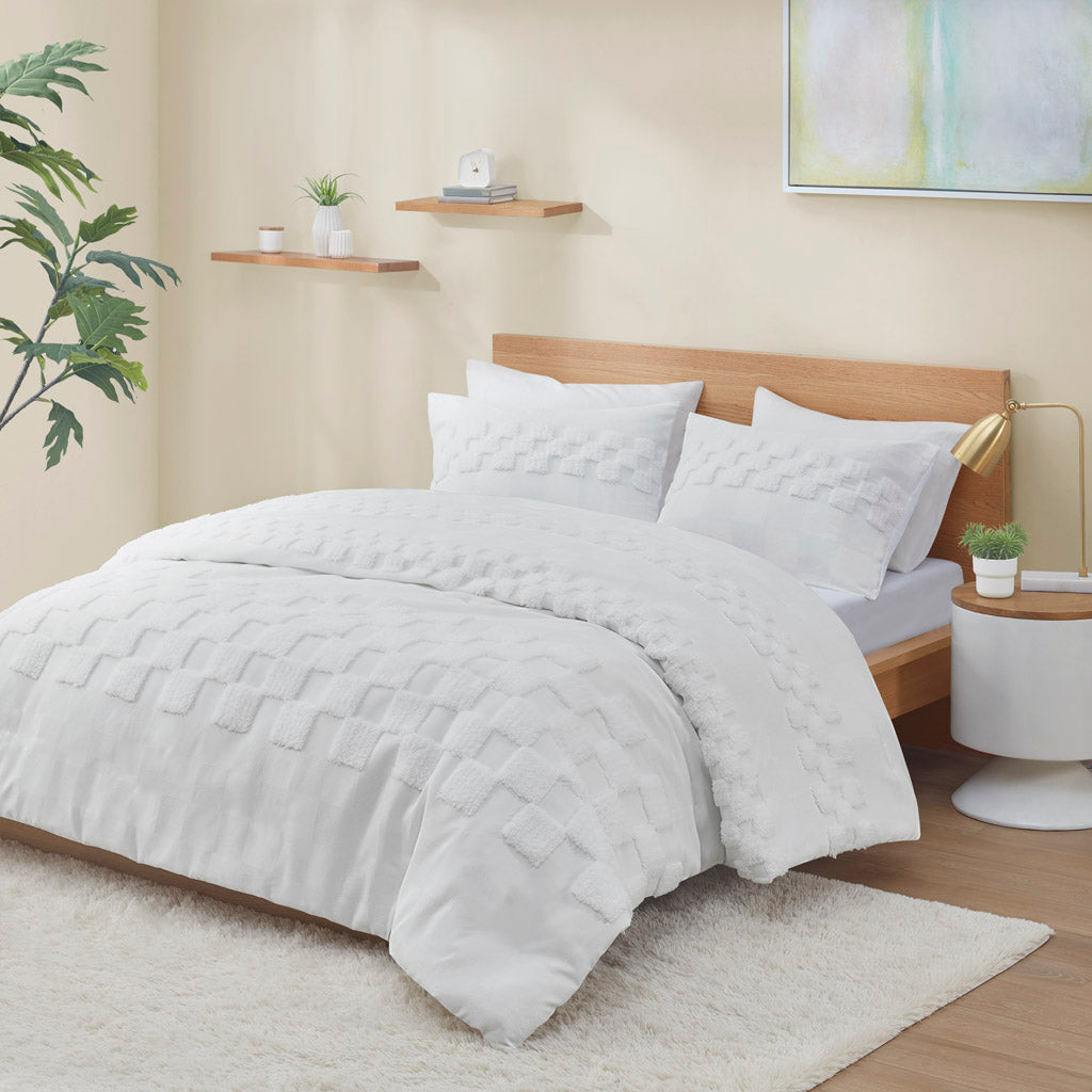Bennett 3 Piece Chenille Duvet Cover Set
