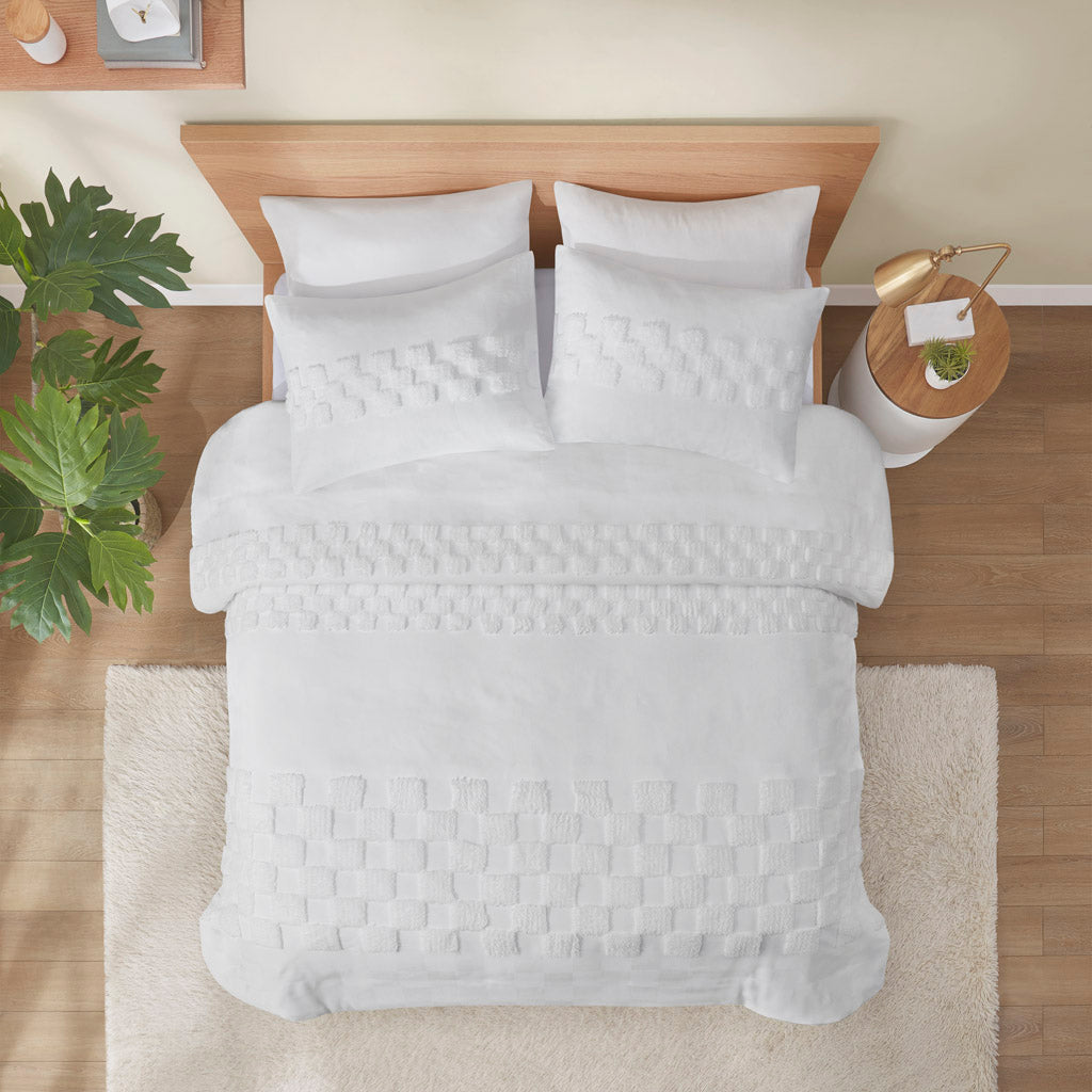 Bennett 3 Piece Chenille Duvet Cover Set