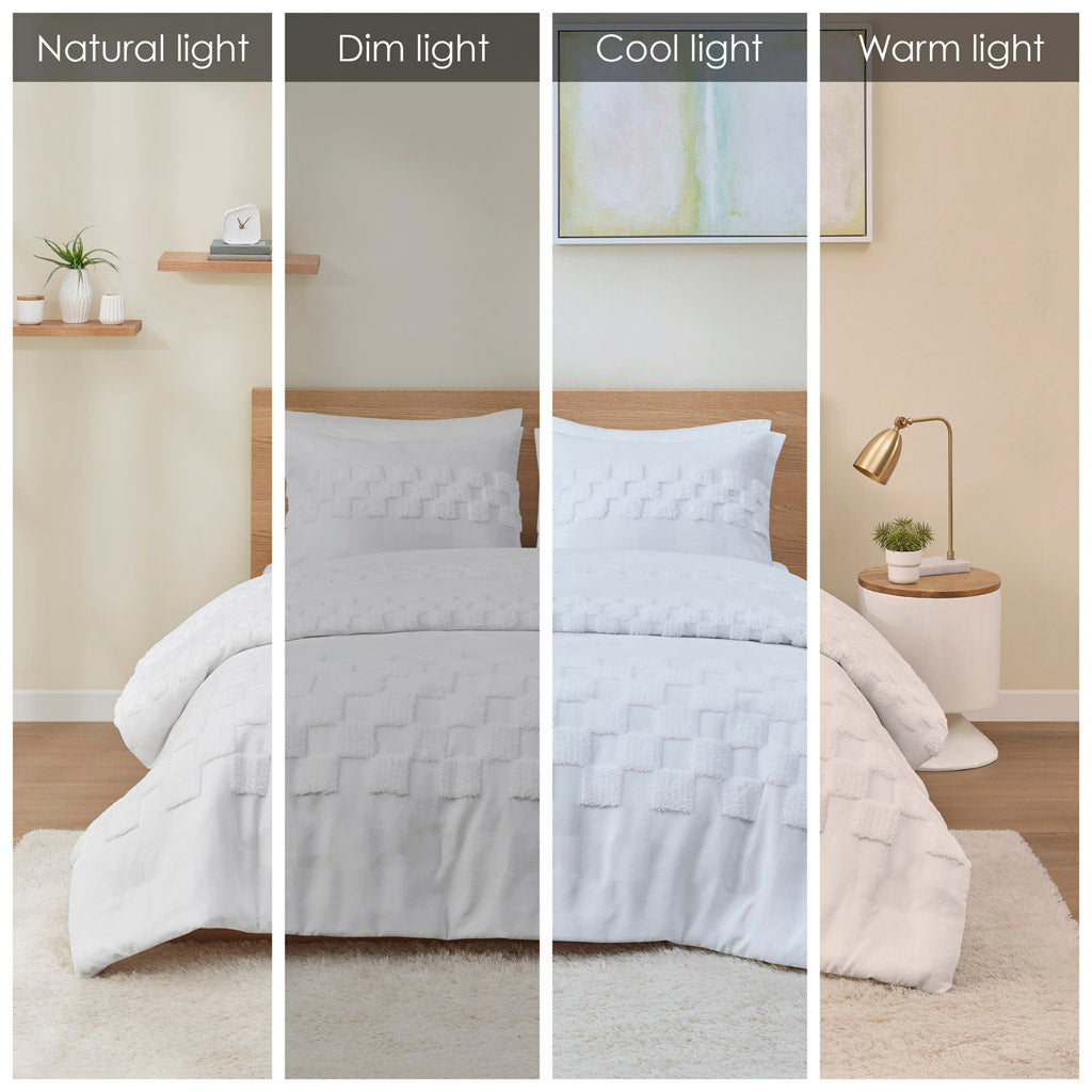 Bennett 3 Piece Chenille Duvet Cover Set