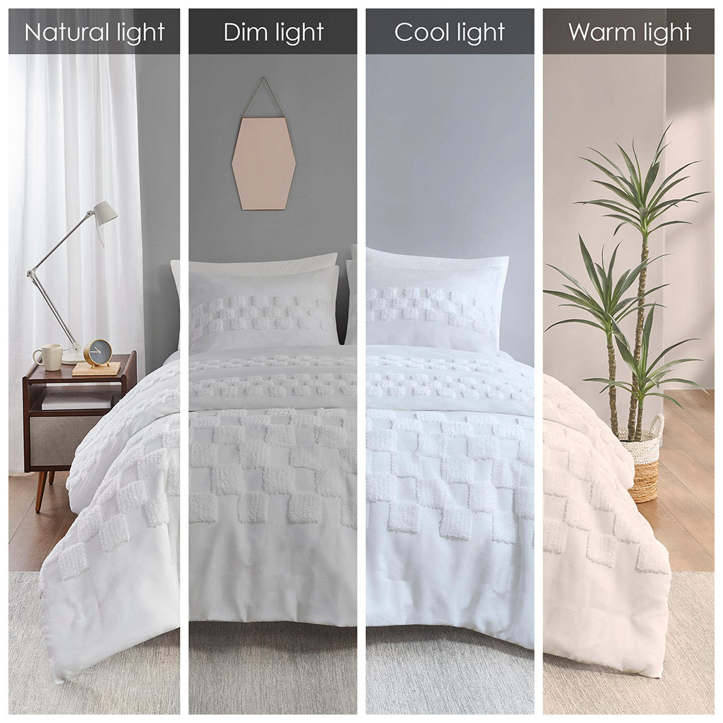 Bennett 3 Piece Chenille Duvet Cover Set