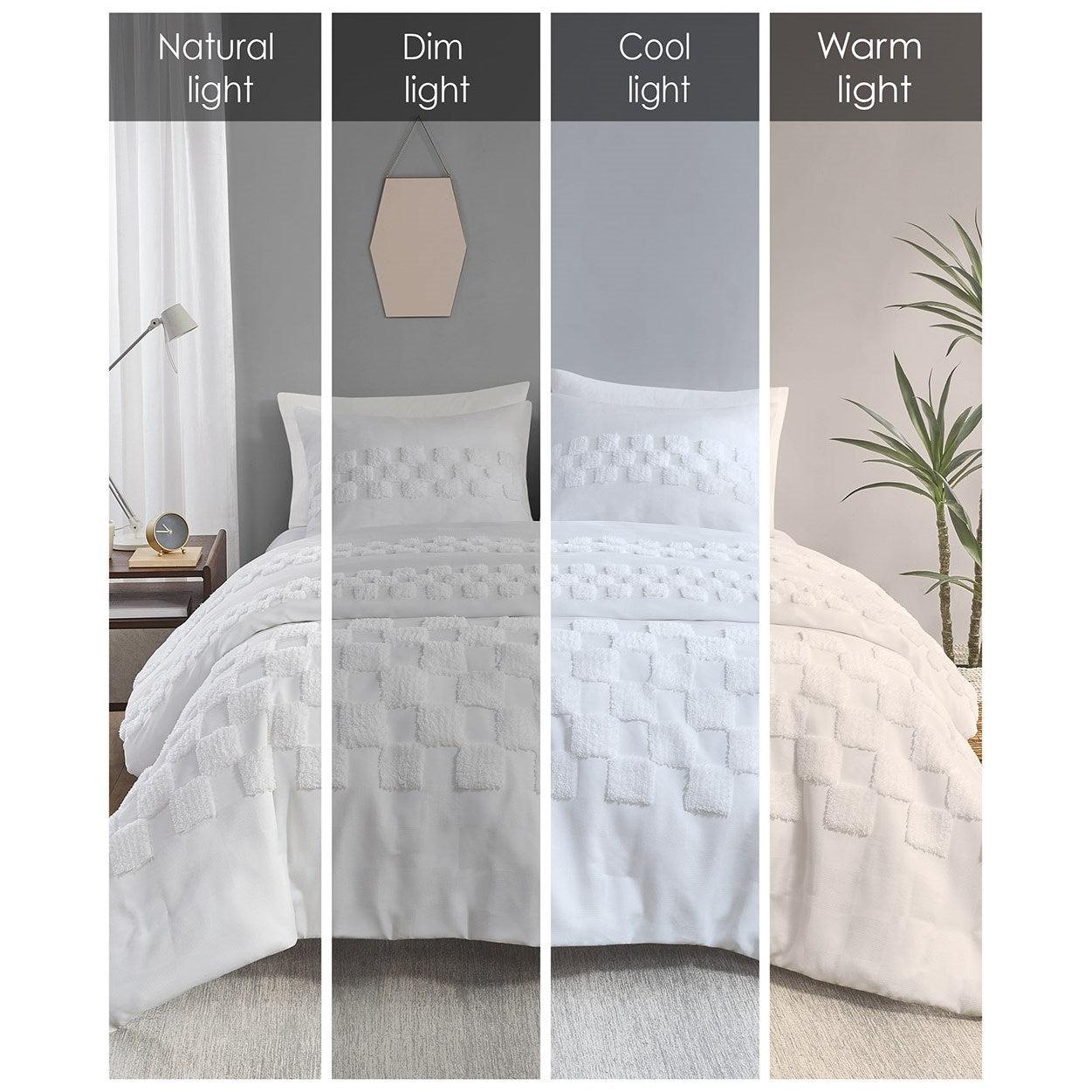 Bennett 3 Piece Chenille Duvet Cover Set