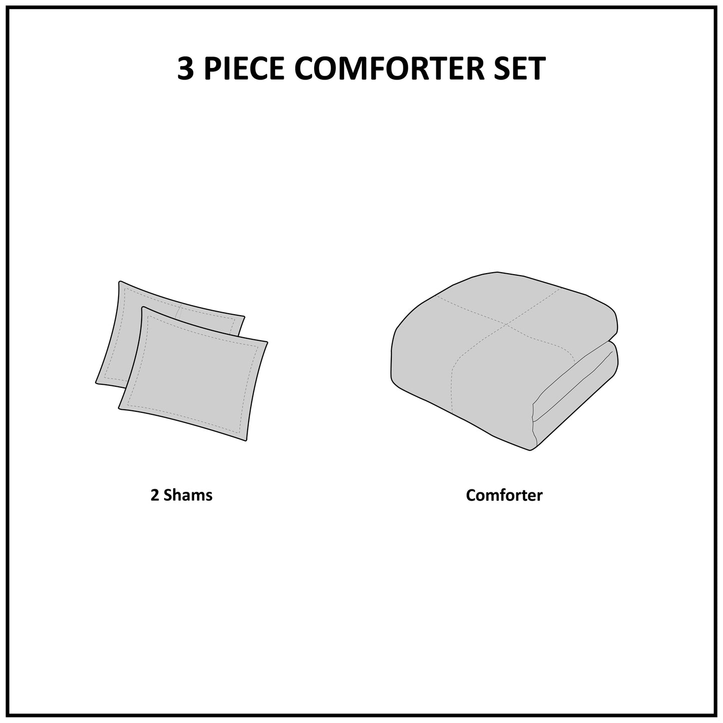 Mercer 3-Piece Cotton Chenille Comforter Set