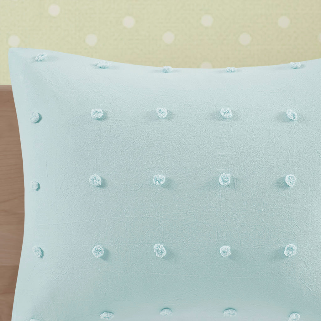 Callie Cotton Jacquard Pom Pom Comforter Set