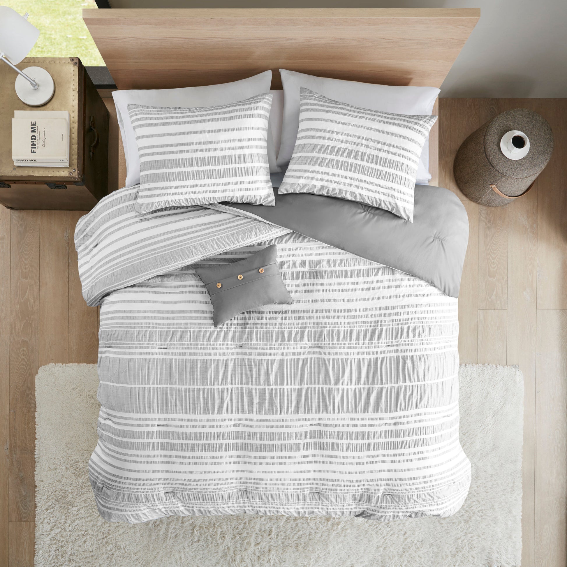 Intelligent Design Striped Comforter Set