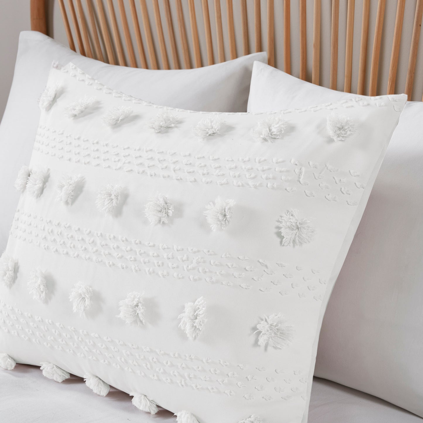 Intelligent Design Clip Jacquard Duvet Cover Set