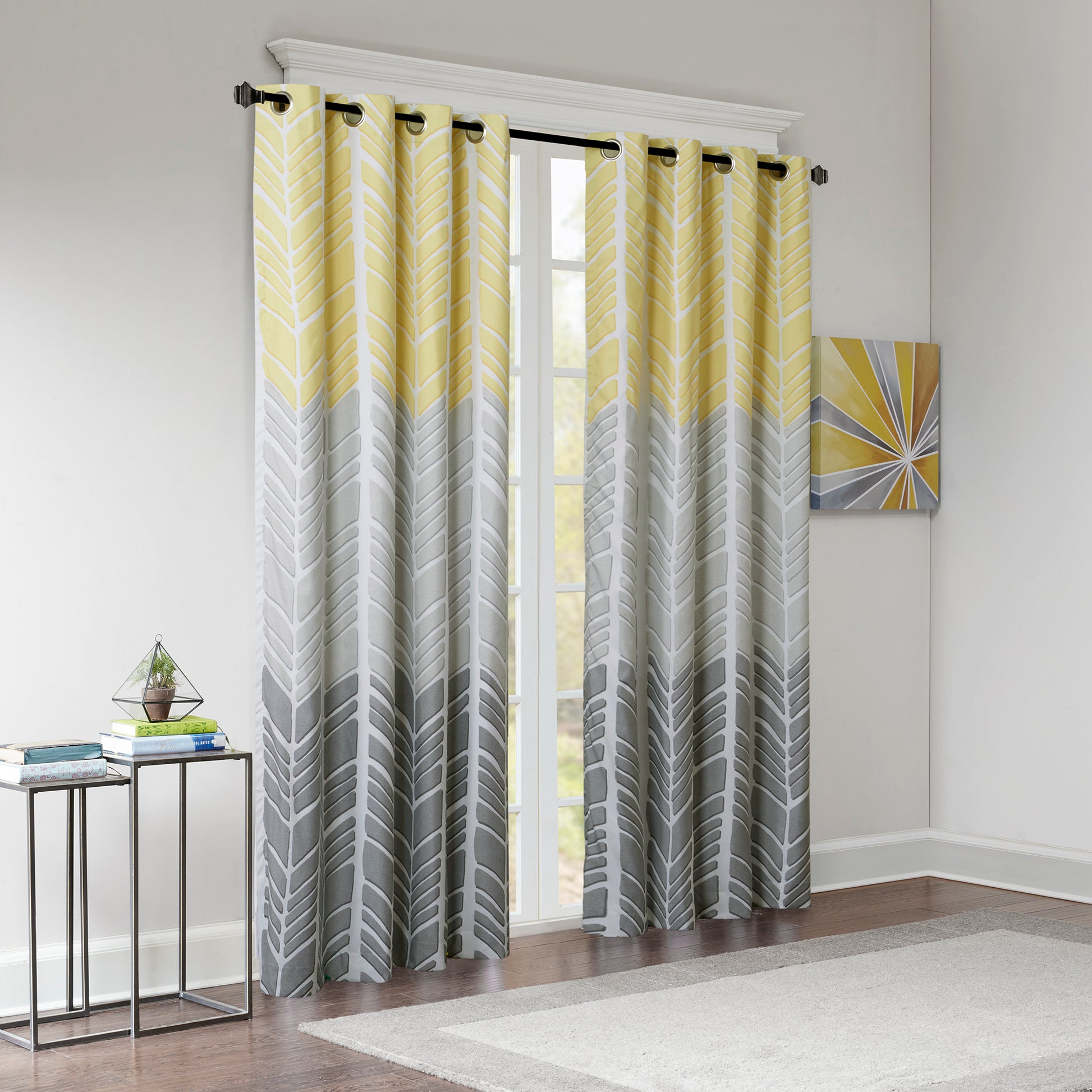 Intelligent Design Printed Total Blackout Curtain Panel