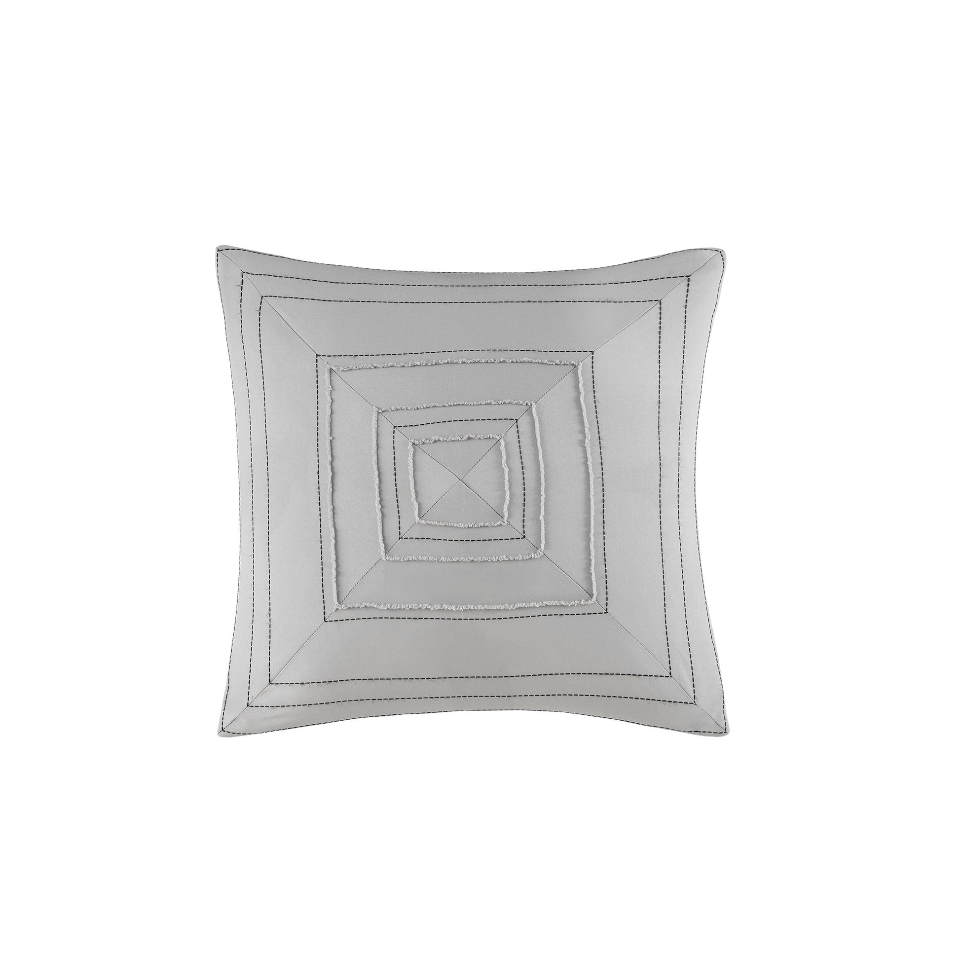 Intelligent Design Cationic Dyed Clip Jacquard Comforter Set with Throw Pillow