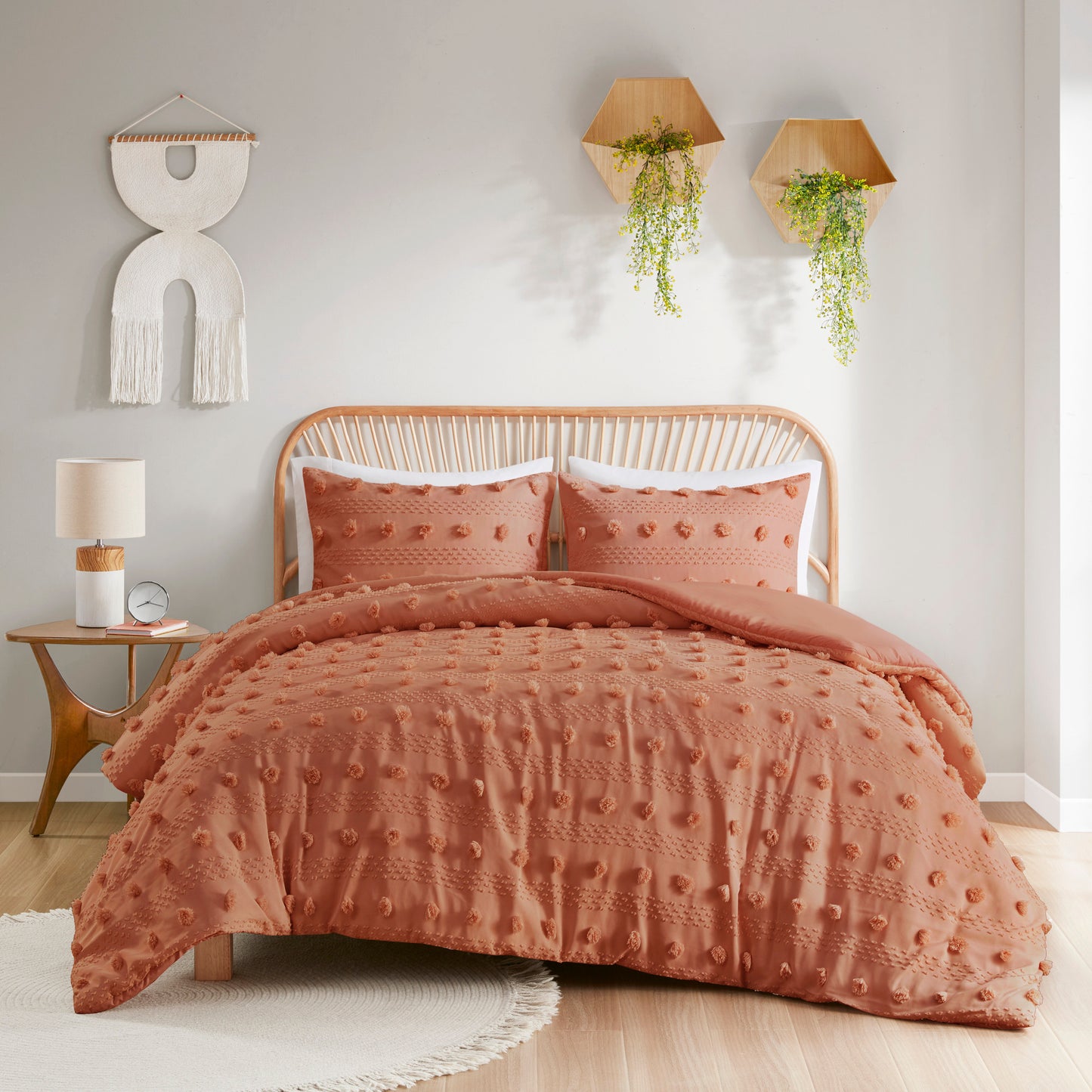 Intelligent Design Clip Jacquard Duvet Cover Set