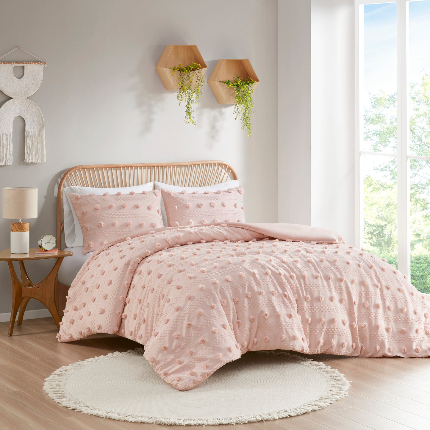 Intelligent Design Clip Jacquard Duvet Cover Set