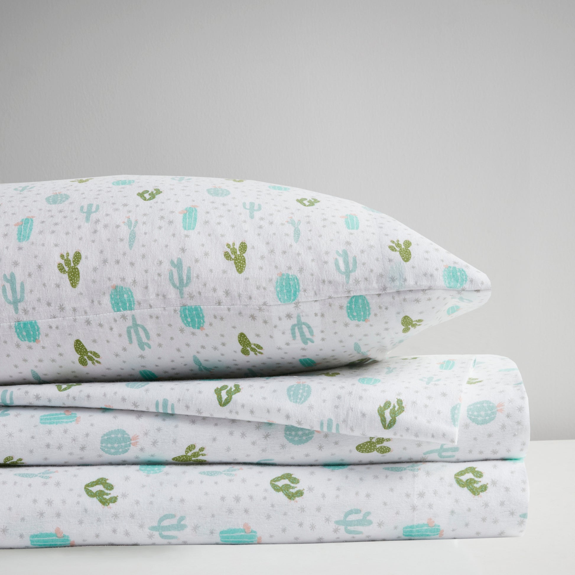 Intelligent Design Cotton Flannel Printed Sheet Set