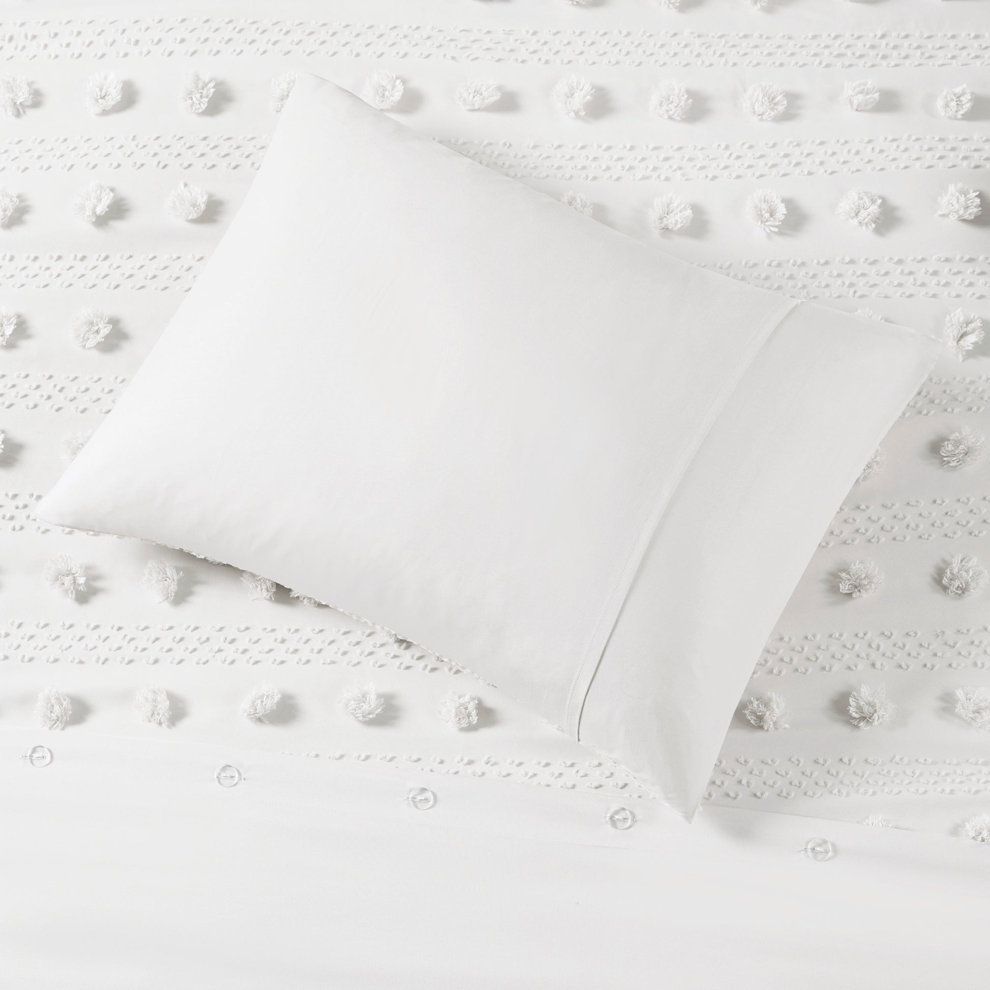 Intelligent Design Clip Jacquard Duvet Cover Set