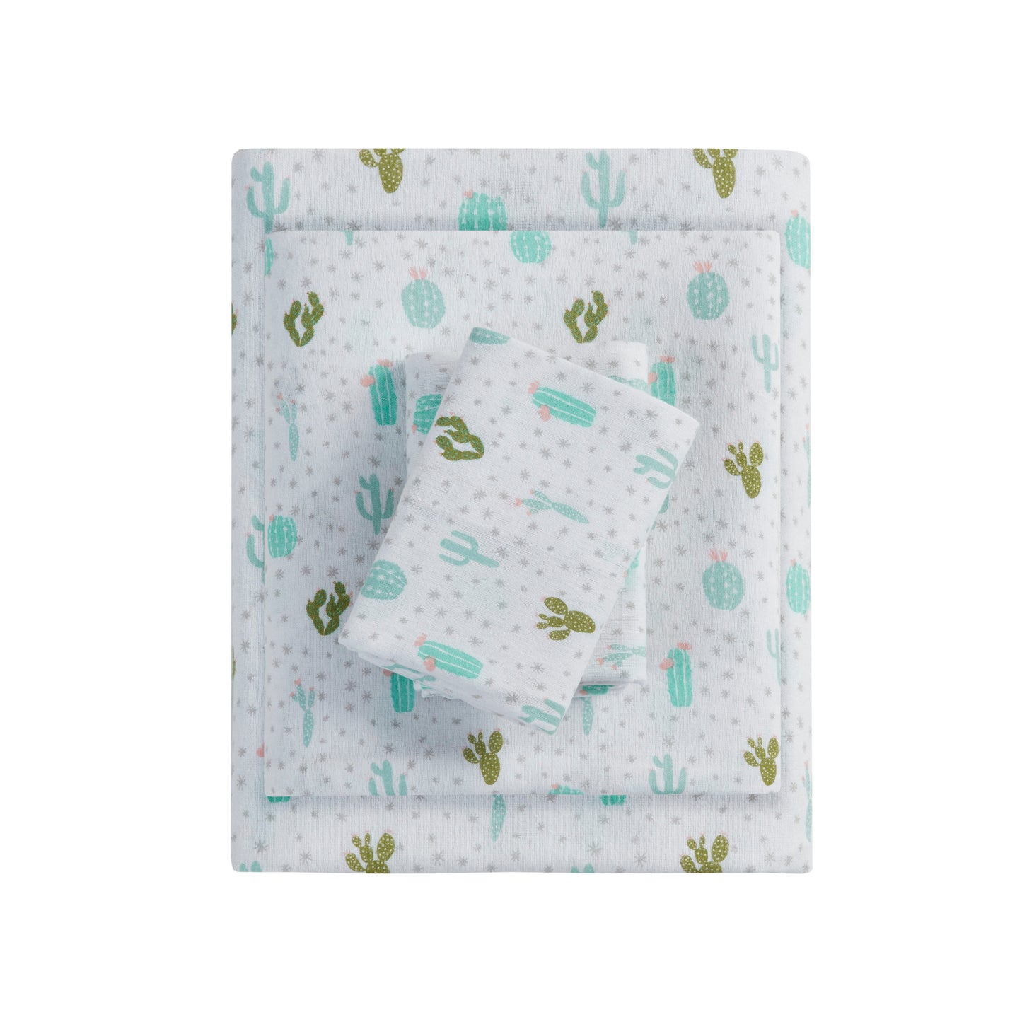 Intelligent Design Cotton Flannel Printed Sheet Set
