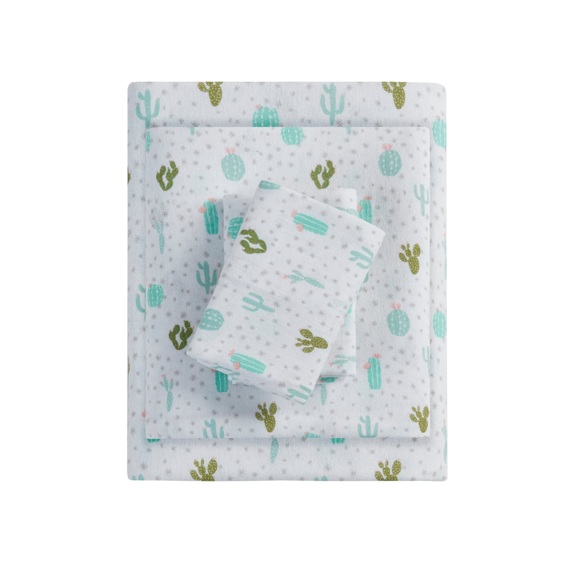 Intelligent Design Cotton Flannel Printed Sheet Set