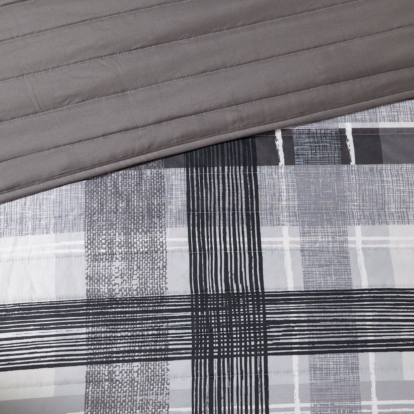 Intelligent Design Plaid Comforter Set
