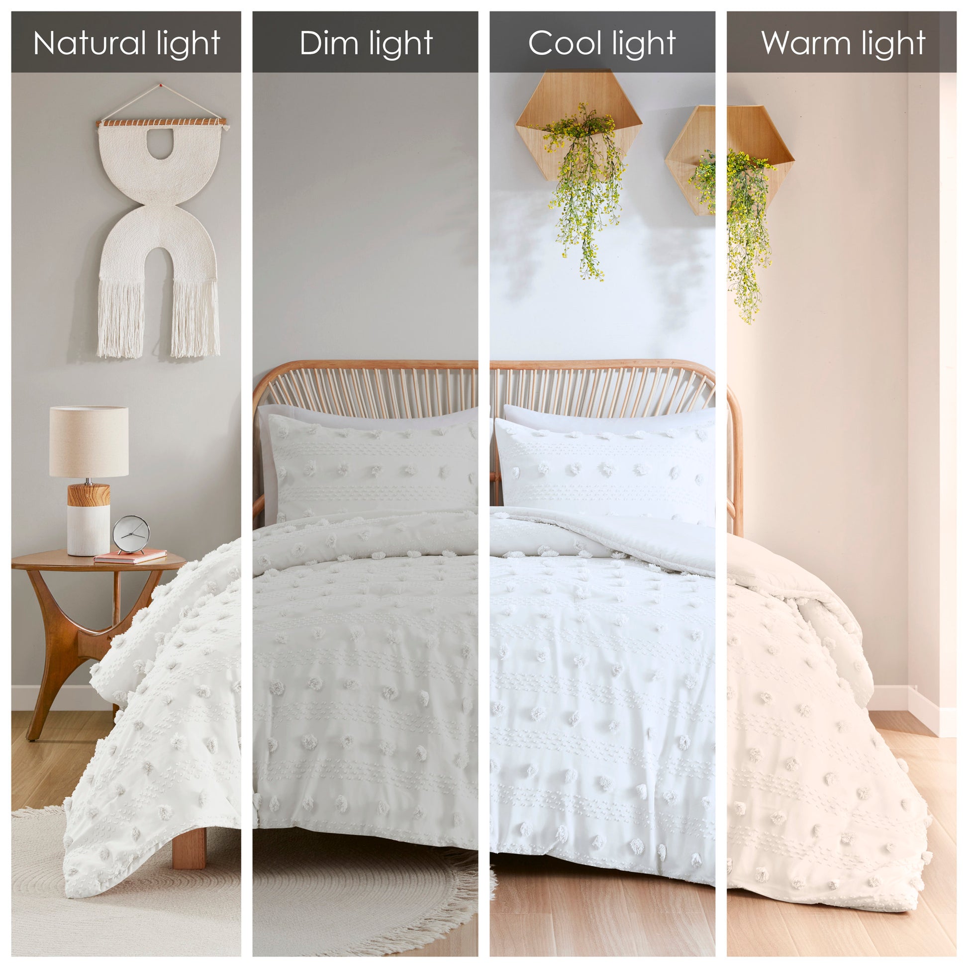 Intelligent Design Clip Jacquard Duvet Cover Set