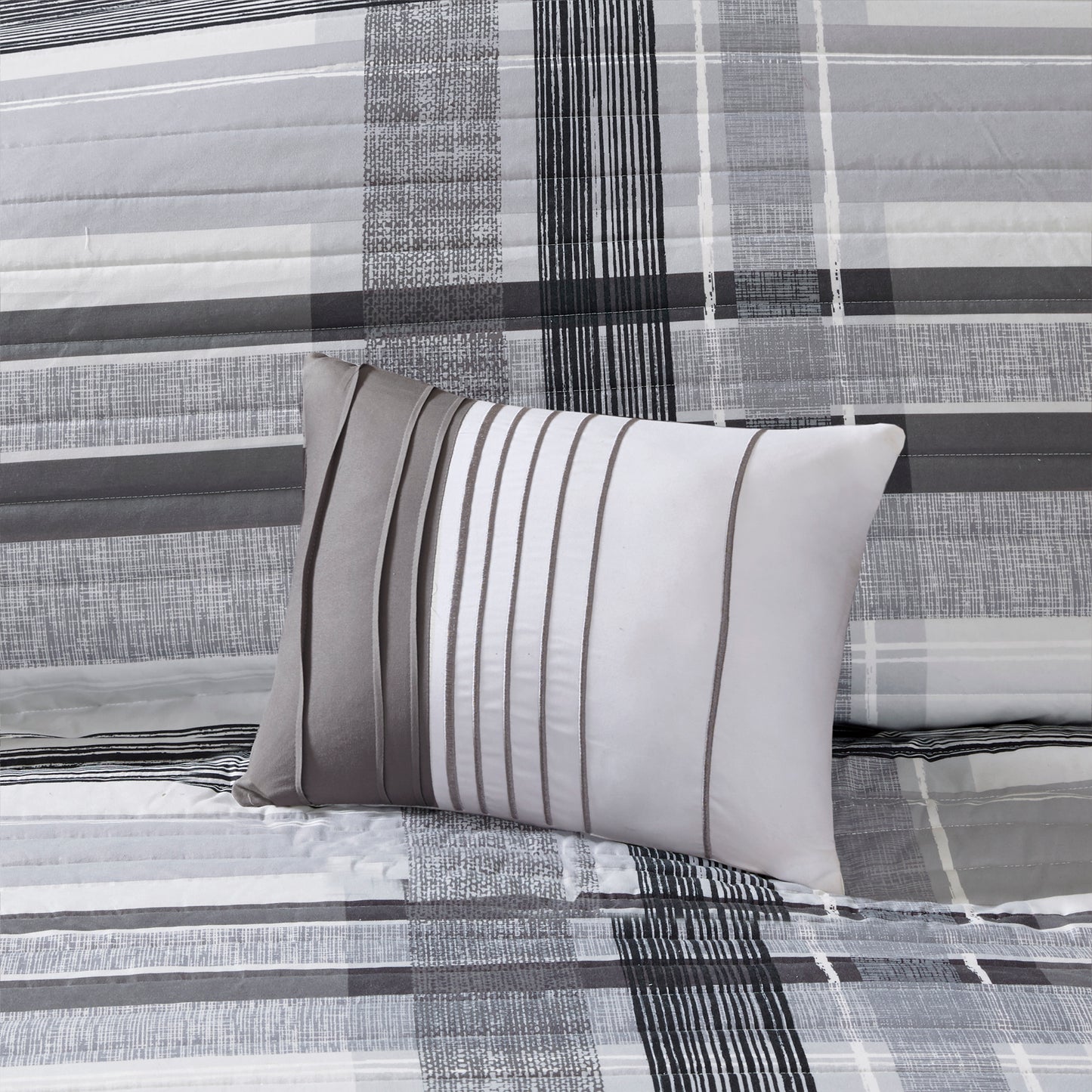 Intelligent Design Plaid Comforter Set