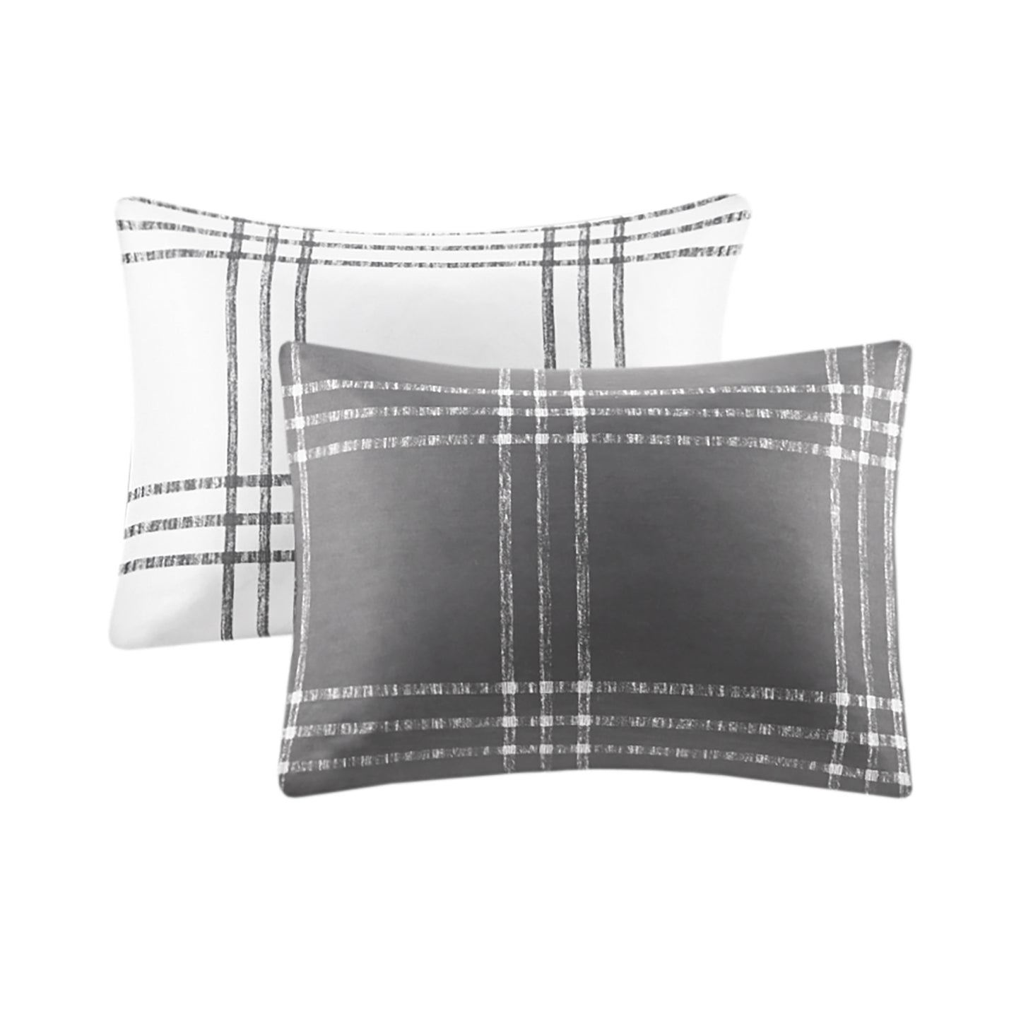 Intelligent Design Plaid Reversible Comforter Set