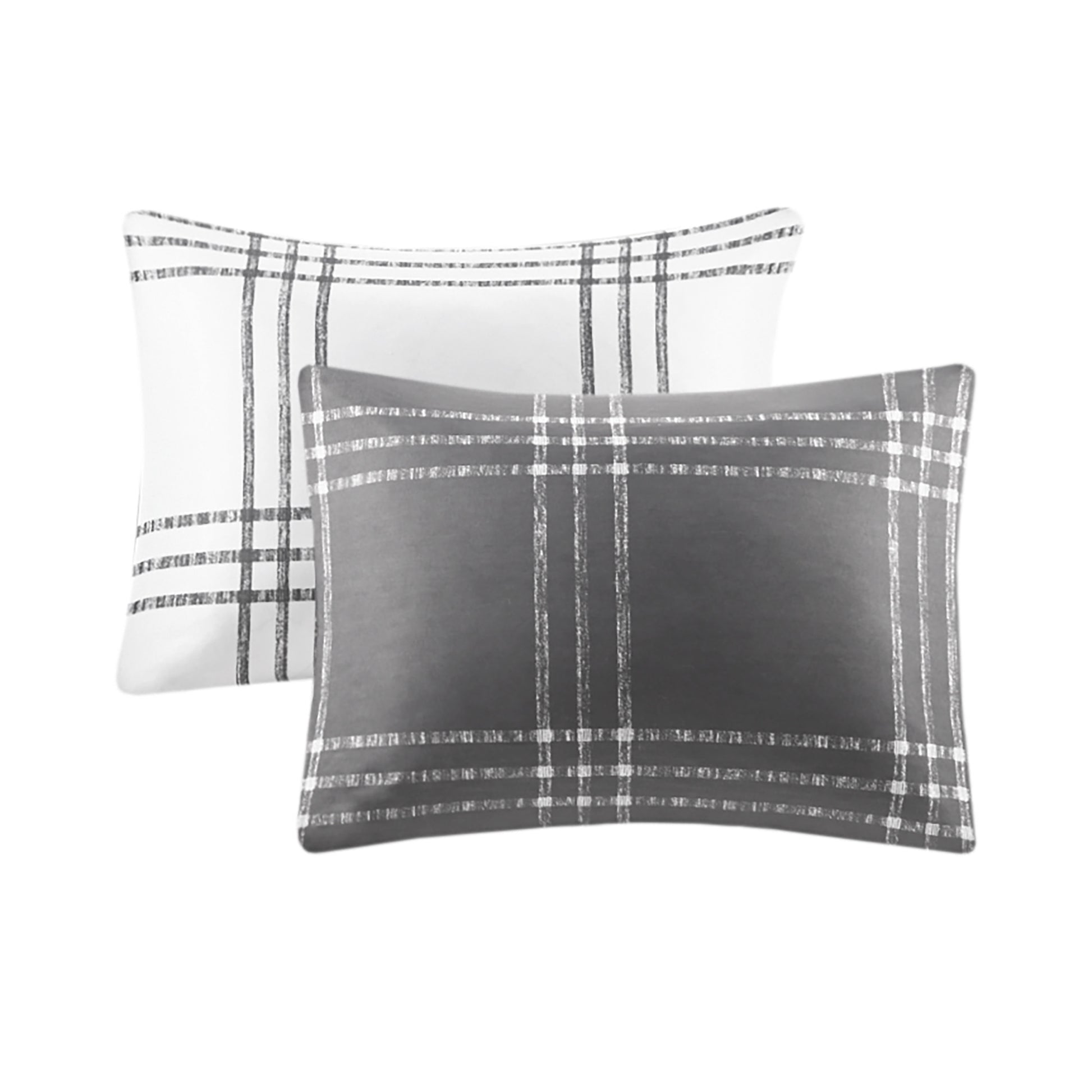 Intelligent Design Plaid Reversible Comforter Set